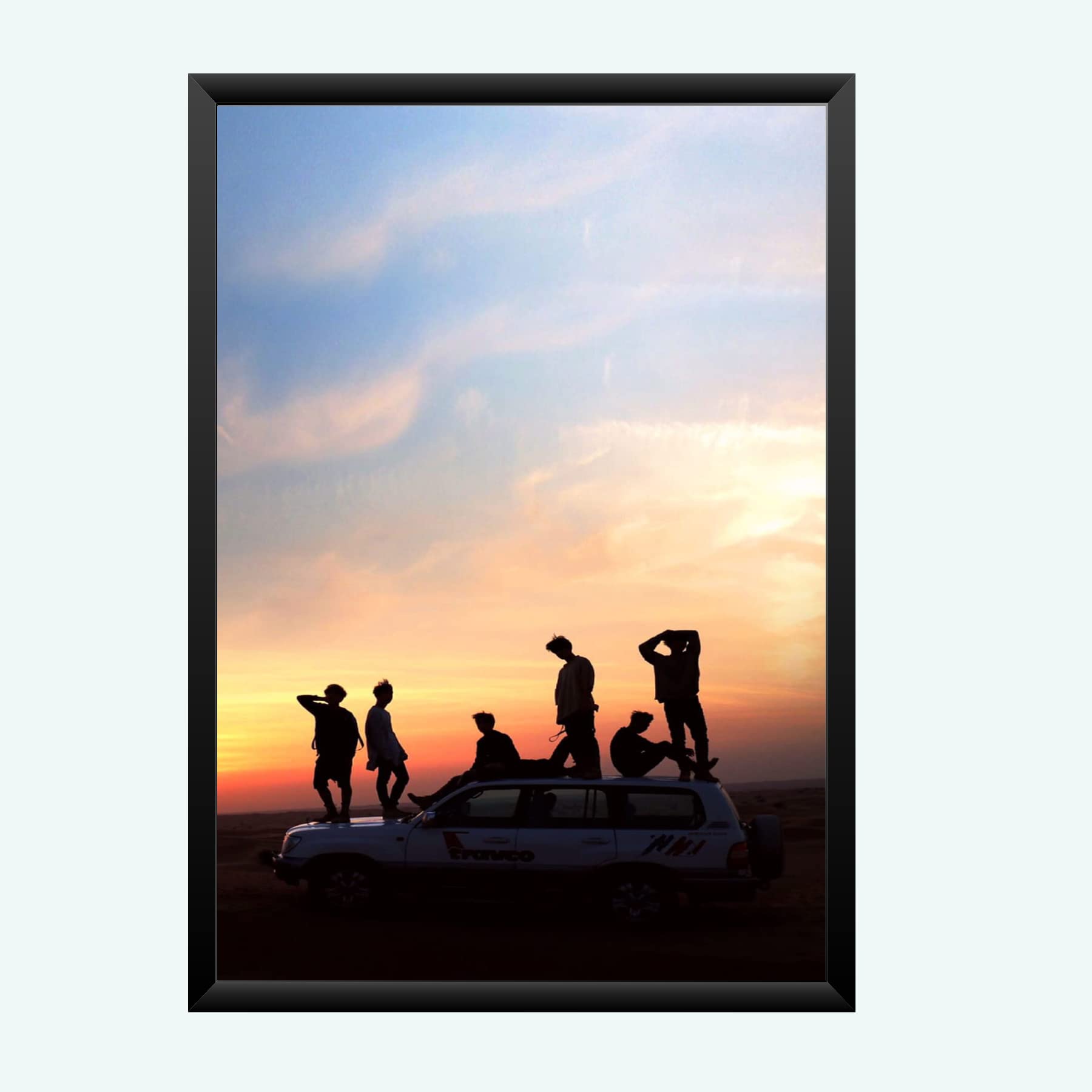 Nokkes Bts Army Bangtan Boy V suga J-Hope Jungkook Jin Jimin Rm 8X12 Inch Size Photo Frame Photo Home Office_bts1_34