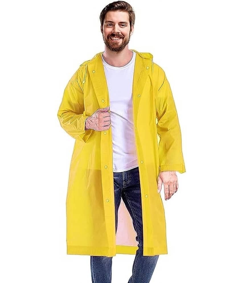 PARYAG HOSIERY Yellow PVC Men's Raincoat ( Pack of 1 )