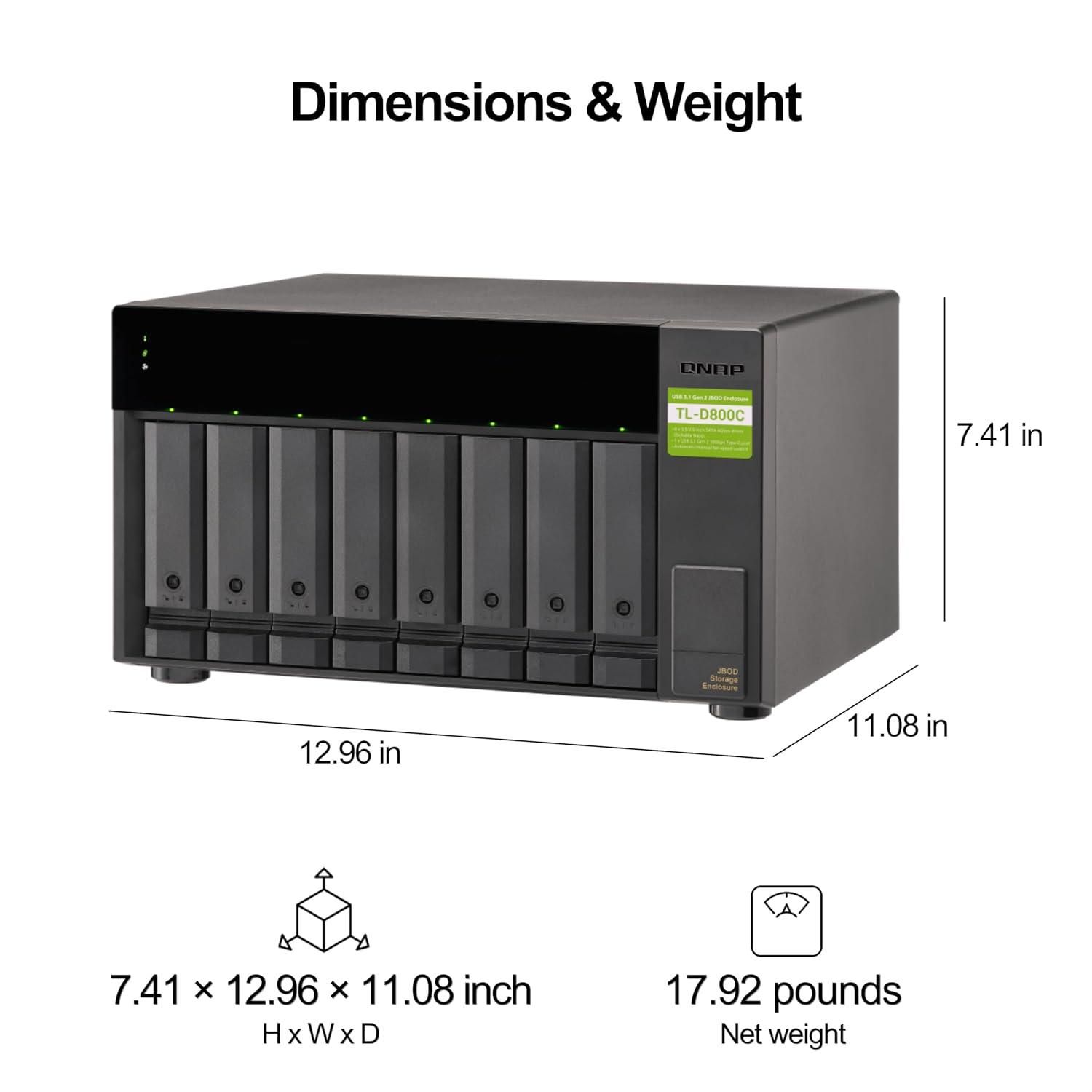 Tower Expansion Unit TL-D800C-EU 8-bay