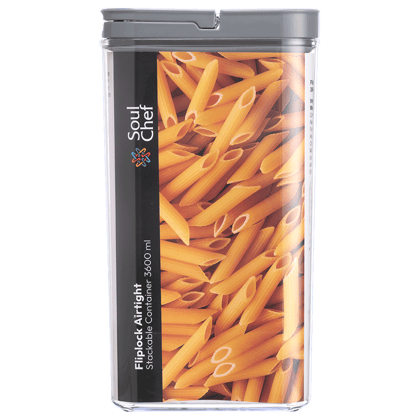 Modi Care Fliplock Airtight Stackable Container Three Thousand Six Hundred Millilitre