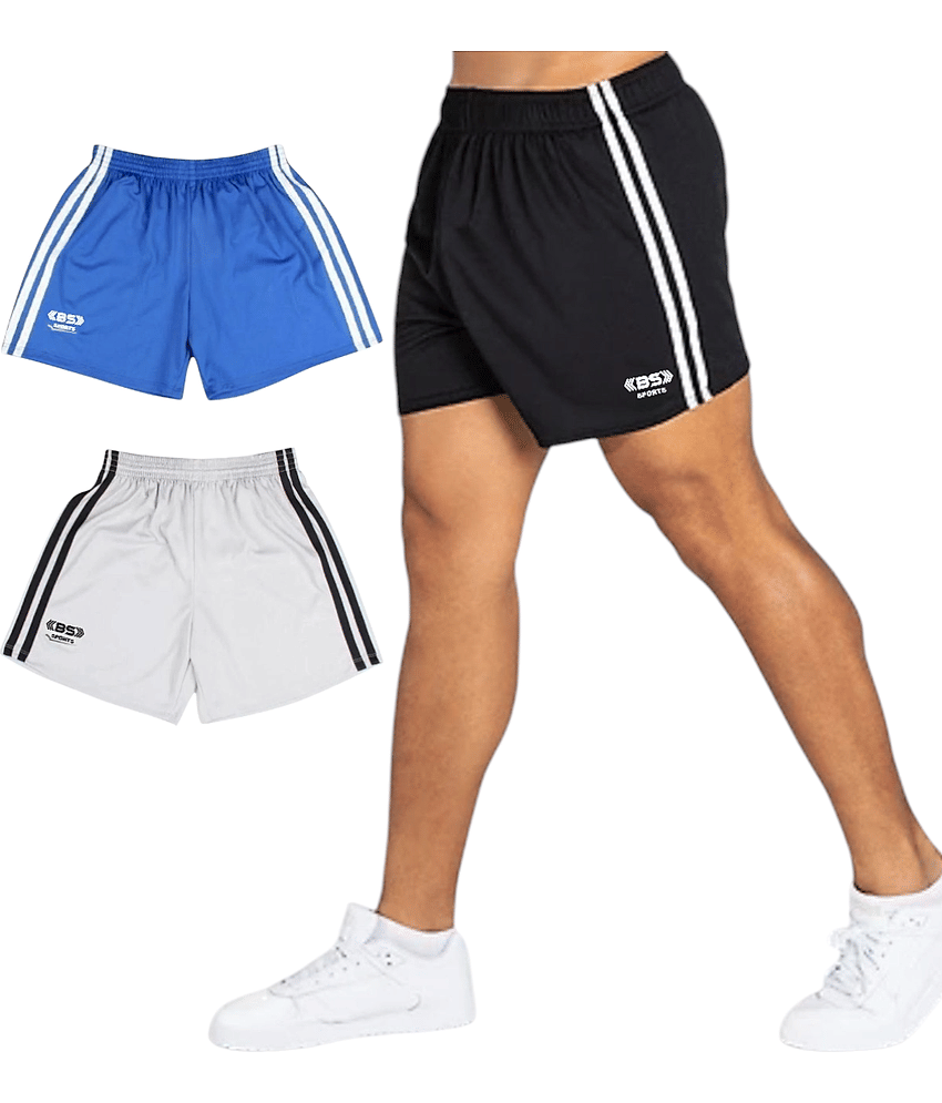 B.S sports wear Pack of 2 Cotton Blend Boxers For Men's ( Black )