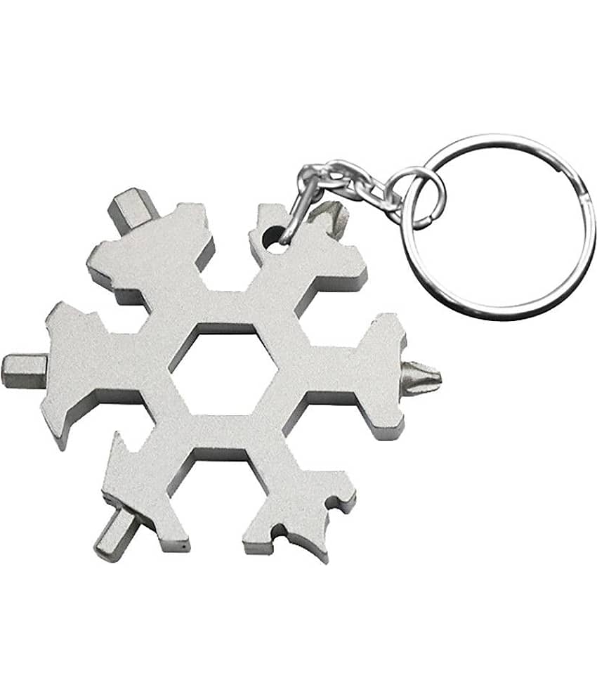 19-in-1 Multi-tool Wrenches Combination Compact Snowflake Tool With keychain