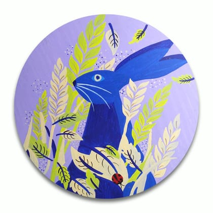 Scandinavian Art On Round MDF DIY Kit by Penkraft