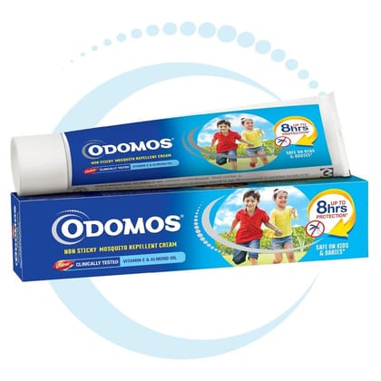 Dabur Odomos Non-Sticky Mosquito Repellent Cream With Vitamin E & Almond, 100 G Dabur Odomos Non-Sticky Mosquito Repellent Cream With Vitamin E & Almond, 100 G