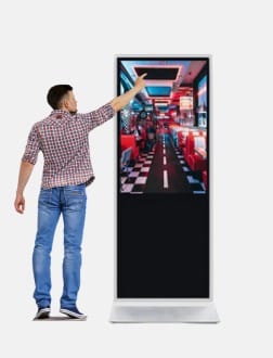 ULTR SLIM TOUCH FLOOR STANDEES Size 43"