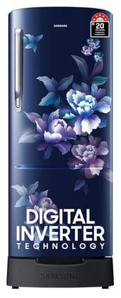 Samsung 183 L, 5 Star, Digital Inverter, Direct-Cool Single Door Refrigerator (RR20D2825HV/NL, Himalaya Poppy Blue, Base Stand Drawer, 2024 Model) Samsung 183 L, 5 Star, Digital Inverter, Direct-Cool Single Door Refrigerator (RR20D2825HV/NL, Himalaya Pop