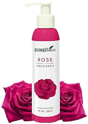 Swasth Arogya Rose Face Wash || Remove Oil & Dirt || Anti-Inflammatory || Face Cleanser || Pack Of 1 Bottle Pure Natural Rose Face Wash (200ml.) Swasth Arogya Rose Face Wash || Remove Oil & Dirt || Anti-Inflammatory || Face Cleanser || Pack Of 1 Bottle Pure Natural Rose Face Wash (200ml.)