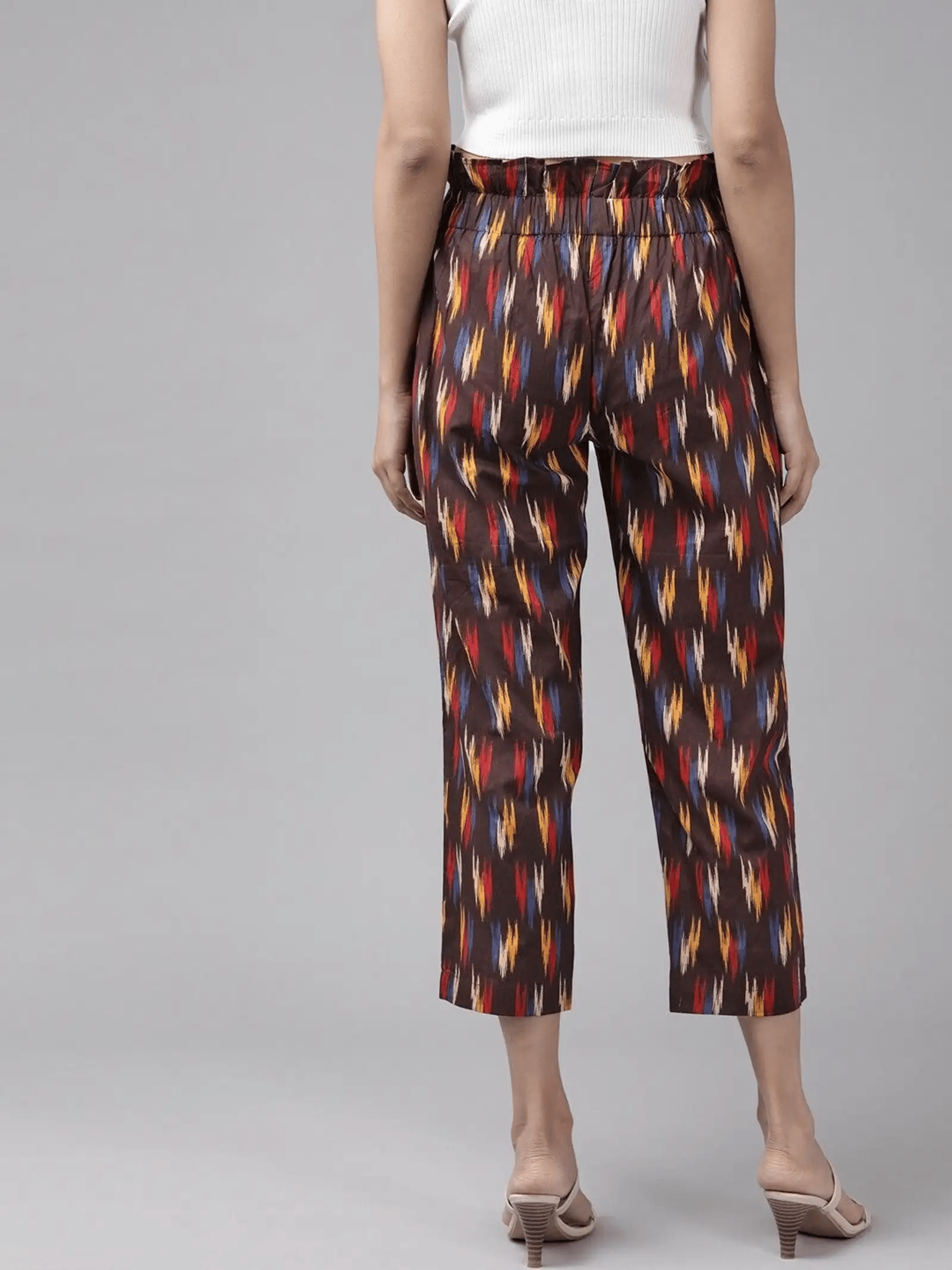 Generic Women's Casual Printed Cotton Trouser Pant (MultiColor)