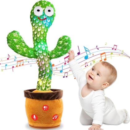 Toy Imagine Cactus Toy for Babies Dancing,Talking, Speaking, Recording | Repeat What You Say | Singing Electronic Pet for Toddlers | Swing and Sing...