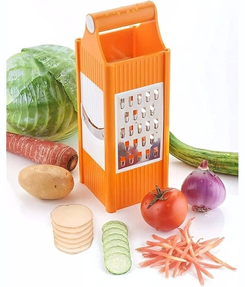 dust n shine Stainless Steel Cheese Grater,Vegetable Grater,Slicer ( Pack of 1 ) - Multicolor