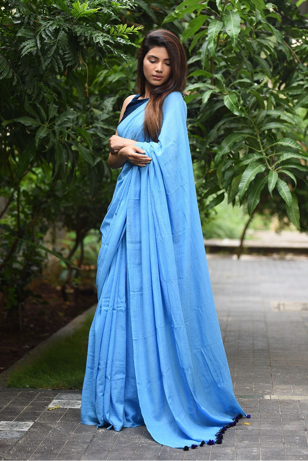 Charkha Cotton (Sky Blue)