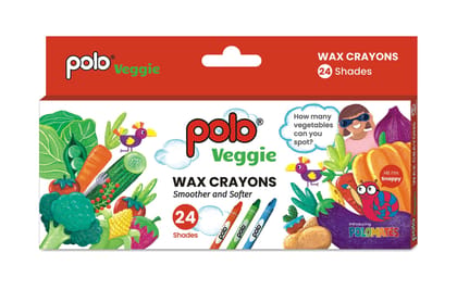 polo Wax Crayons Pack of 3 | 24 Vibrant Shades Each | 75mm Extra-Long, Non-Toxic & Break-Resistant | Smooth Coloring for Kids, Toddlers & Artists | Ideal for School & Craft Projects