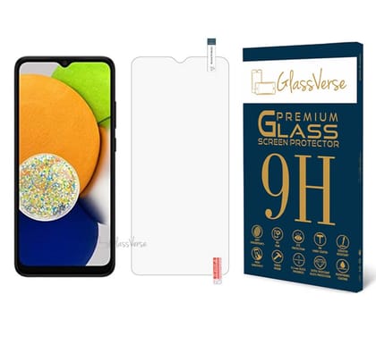 GlassVerse 9H Tempered Glass For Samsung Galaxy A03S(Pack Of 1) With Free Installation Kit Full Screen Protector If Received Damaged-6.5 Inch GlassVerse 9H Tempered Glass For Samsung Galaxy A03S(Pack Of 1) With Free Installation Kit Full Screen Protector