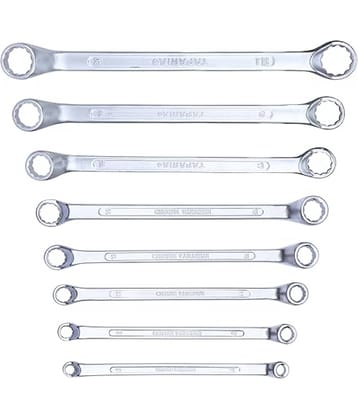 TAPARIA Ring Spanner 6x7 to 20x22 (6x7,8x9,10x11,12x13,14x15,16x17,18x19,20x22) set of 8 pcs (1808)