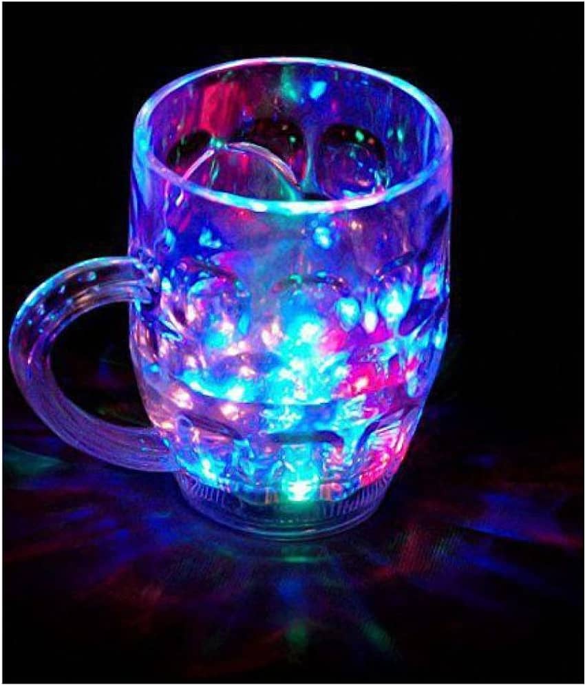 HL-HI LEE Color Led  Light cup Plastic Milk Mug 1 Pcs 350 mL