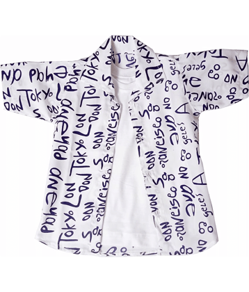 harshvardhanmart.com Pack of 1 Boys Cotton Blend Half Sleeves Shirt ( White )