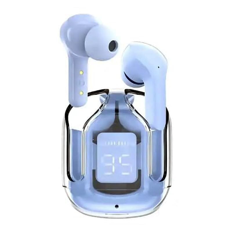 Ultrapods Earbud Transparent Design, 30 Hrs Playtime with Fast 30 Hrs Playtime with Fast Charging Bluetooth 5.313Mm Hd Bass Drivers