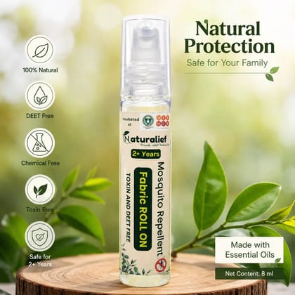 Naturalief chemical free Mosquito Repellent Fabric Roll-On