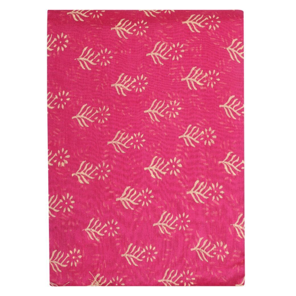 HANDLOOM CHANDERI 03 PCS DABU PRINTED SUIT (SKU - 1RDS07101220 Suit 72)