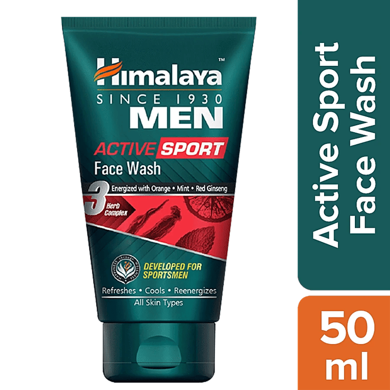 Himalaya Men Active Sport Face Wash, 50 Ml