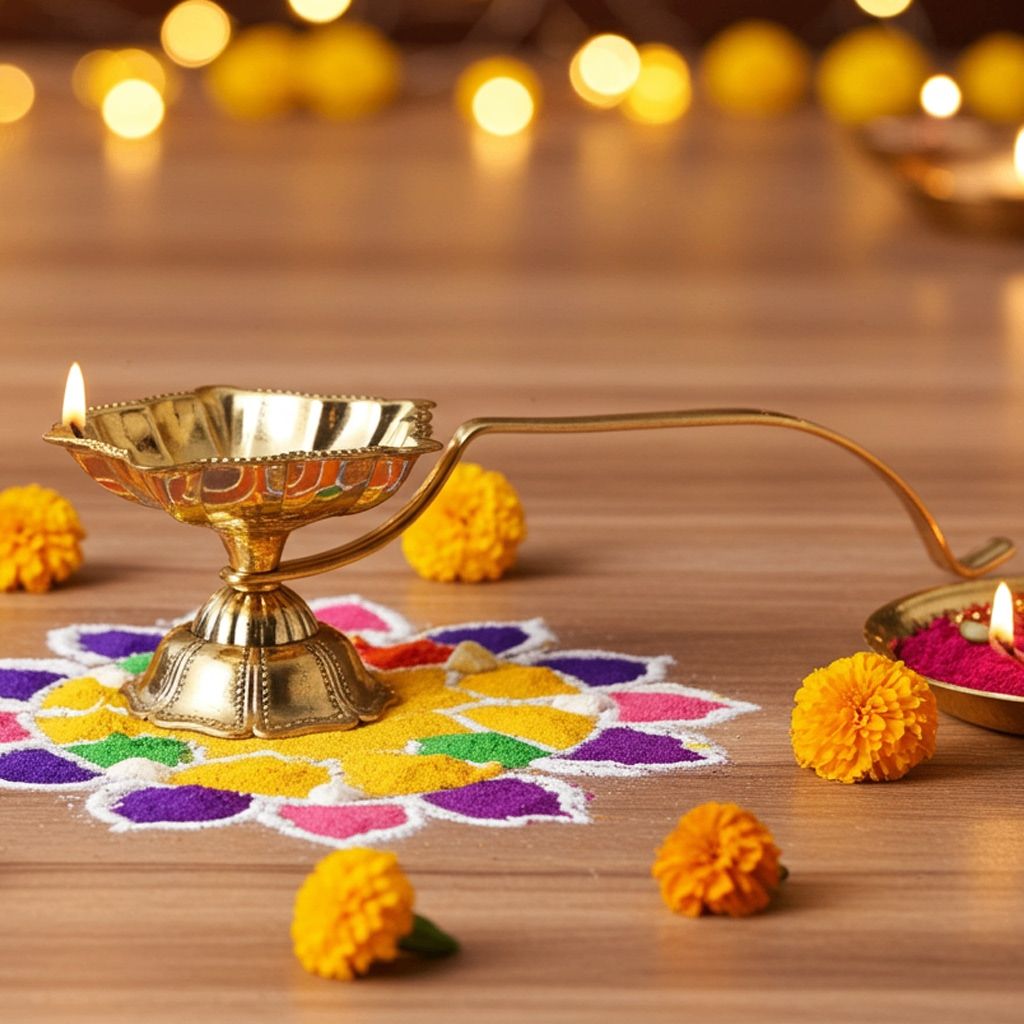 Brass Table Decor Akhand Deepak (FMAS780 E)