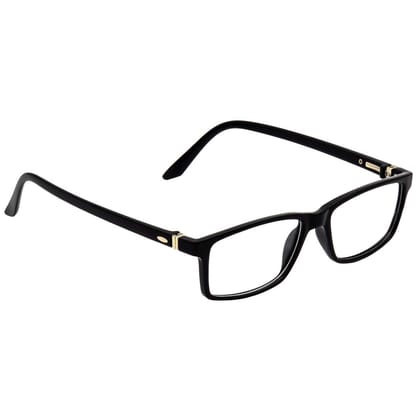 Hrinkar Plastic Full Rim Rectangle chasma frame Men & Women - HFRM-BK-11