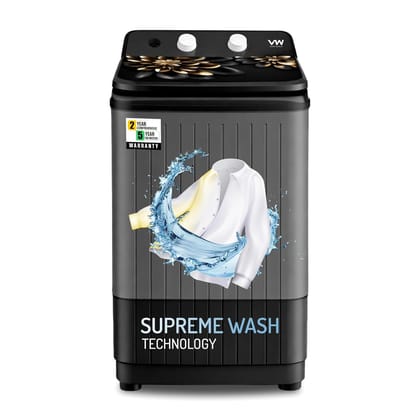 VW V8 SupremeWash 8.5 kg Semi - Automatic Top Load Washer, Wings Pulsator wash method