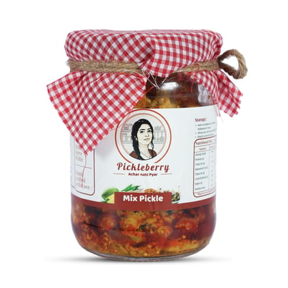 Pickleberry Mix Pickle - Traditional Indian Achar | Handmade | Low Oil No Artificial Preservatives | Crunchy & Fresh Pickleberry Mix Pickle - Traditional Indian Achar | Handmade | Low Oil No Artificial Preservatives | Crunchy & Fresh