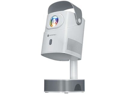 Portronics Beem 550 Smart Android Projector, 1080P HD Resolution, 6000 Lumens Brightness, 5W Bottom Mounted Speaker, Auto Focus & Keystoning