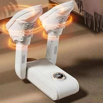 Electric Shoe Dryer with Timer | Portable Foldable Boot Dryer & Shoe Warmer | Drying Machine for Boots, Sneakers, Gloves, Socks & Hats | White Electric Shoe Dryer with Timer | Portable Foldable Boot Dryer & Shoe Warmer | Drying Machine for Boots, Sneakers, Gloves, Socks & Hats | White