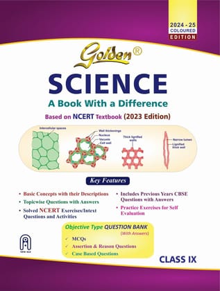 Golden Science| Based on NEW NCERT for Class- 9 | For 2024 Final Exams | includes Objective Type Question Bank | Paperback � 17 February 2023 [Paperback] [Jan 01, 2024] Gupta R. C