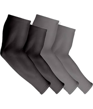 Mahek Accessories - Multicolor Self Design Riding Sleeves ( Set of 2 )