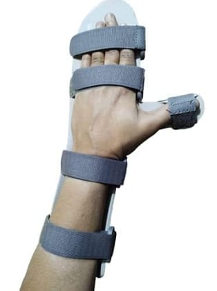 Linefaily Cock Up Splint With Thumb Palm & Elbow Support, Hand Support Hand Splints Malleable Are foam Padded For Patient comfort, Universal Size Multicolor