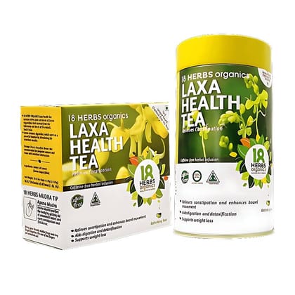 18 Herbs Laxa Health Tea Tin 40 Bags