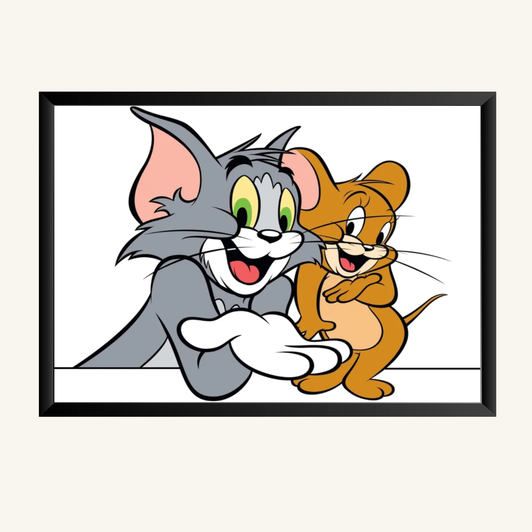 NOKKES Tom And Jerry Photo Frame Wall Poster 8X12 In Printed Poster Photo Paper 300Gsm Photo Frame For Wall Decoration _11