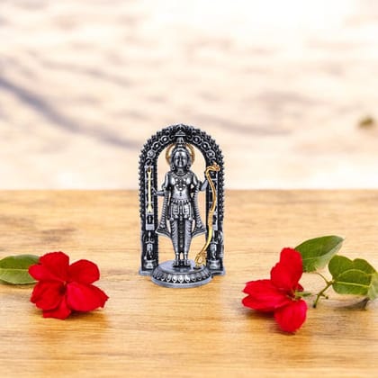 Handcrafted Brass Lord Ram IdolGrey Handcrafted Brass Lord Ram IdolGrey