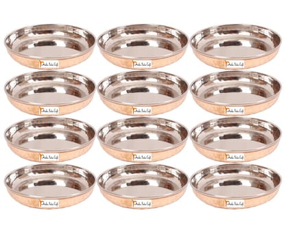 Steel/Copper Dessert Plates | 150 ml | Set of 12