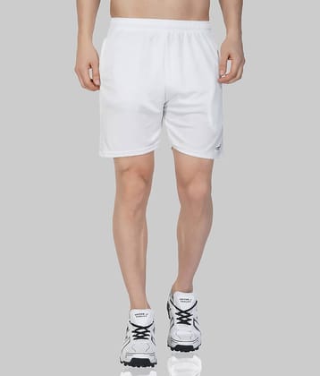 Vector X - White Polyester Men's Running Shorts ( Pack of 1 )