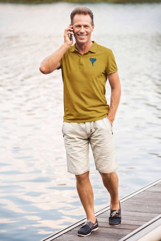 Polo Neck T-Shirt (Men) - Elephantastic (11 Colours)