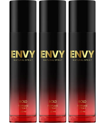 Envy Bold Perfume Premium & Long Lasting Eau de Parfum For Men 60 ml Each (Pack of 3)
