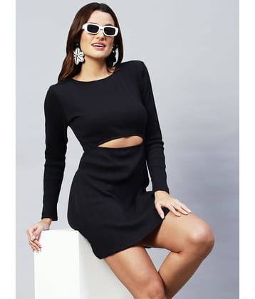 Rigo - Green Cotton Blend Women's Cut Out Dress ( Pack of 1 )