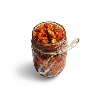 Traditional Homemade Mango Pickle - 1 kg - One glass jar