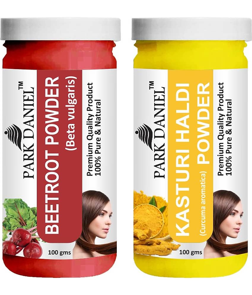 Park Daniel  Beetroot &    Kasturi Haldi Powder  Hair Mask 200 g Pack of 2