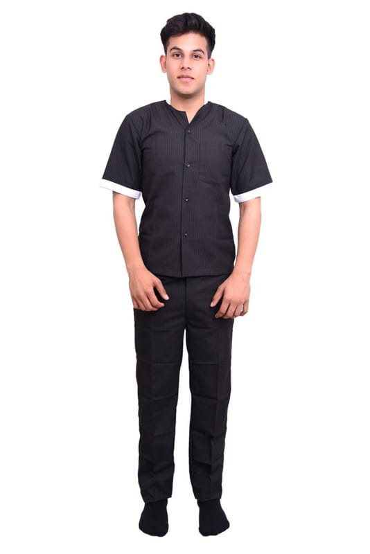 Ara India Black Unisex Housekeeping Dress, Size: Medium
