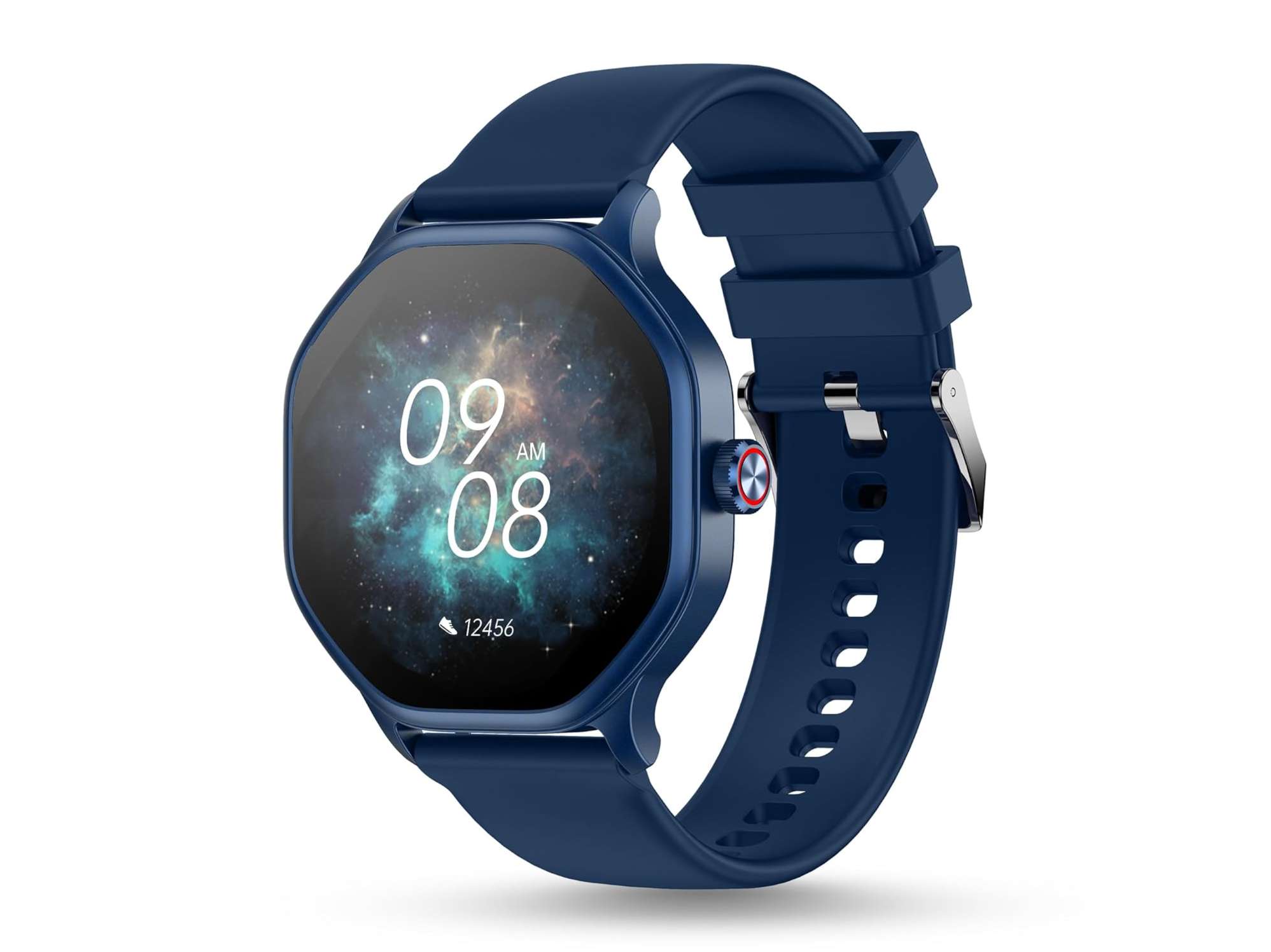 Pebble Hive Smart Watch 1.39" HD Octa Display, BT Calling, Health Suite, DIY Watch Face, World Clock  - Blue