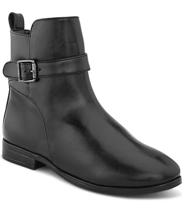 Fentacia Black Women's Mid Calf Length Boots