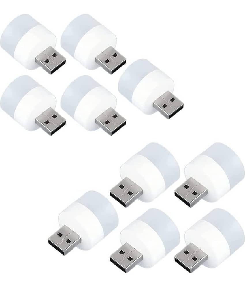 DAJUBHAI - White Night Lamp ( Pack of 10 )