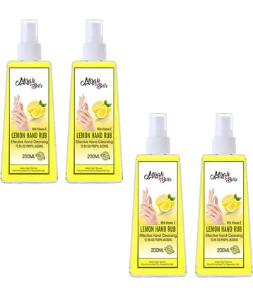 Mirah Belle - Lemon Hand Rub Sanitizer Spray 200 mL (Pack of 4)