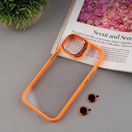 Wrapcart 360 Bumper Cover for iPhone 15 Pro - Orange