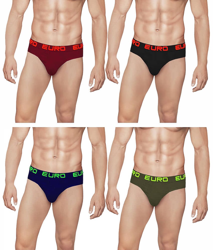 Euro Multi Brief Pack of 4